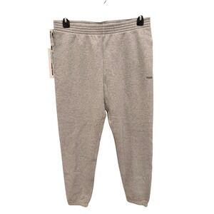 Aritzia TNA Sweatfleece Cozy‎ Joggers Grey Heathered Midweight Lounge Pants L